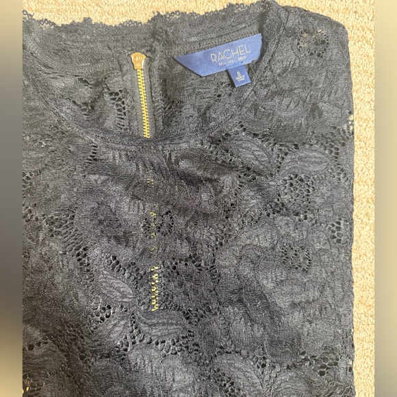 RACHEL Roy Black Lace blouse with Gold Accents!! WORN ONCE! Size S - Picture 10 of 12
